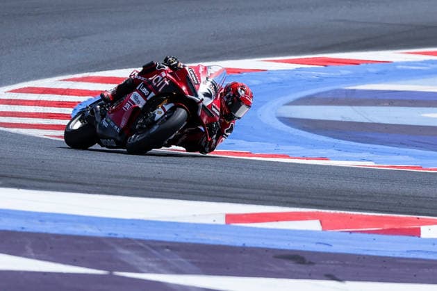 June 14, 2026, Misano Adriatico, Rimini, Italy: Iker Lecuona of Aruba.it Racing - Ducati with Ducati Panigale V4R seen during FIM SBK Superbike World Championship, WM, Weltmeisterschaft Pirelli Emilia-Romagna Round 7 - Superpole Race at Misano World Circuit Marco Simoncelli in Misano Adriatico, Italy Misano Adriatico Italy - ZUMAs197 20260614_aaa_s197_129 Copyright: xFabrizioxCarabellix