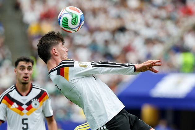 Kai Havertz Germany controls the ball during the FIFA World Cup 2026 Group E match between Germany and Curacao at Houston Stadium on June 14, 2026 in Houston, United States Photo by Torbjorn Tande DeFodi Images