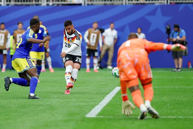 Deniz Undav Germany scores the team s sixth goal during the FIFA World Cup 2026 Group E match between Germany and Curacao at Houston Stadium on June 14, 2026 in Houston, United States Photo by Torbjorn Tande DeFodi Images