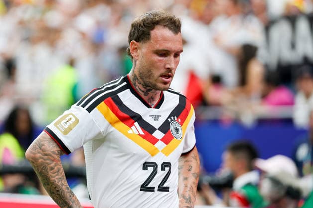 David Raum Germany looks on during the FIFA World Cup 2026 Group E match between Germany and Curacao at Houston Stadium on June 14, 2026 in Houston, United States Photo by Torbjorn Tande DeFodi Images