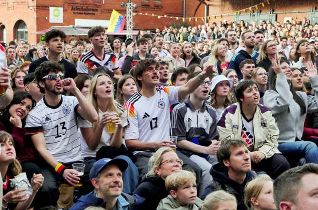14 06 2026, Berlin Germany Public Viewing Mens World Cup in the Kulturbrauerei in Prenzlauer Berg