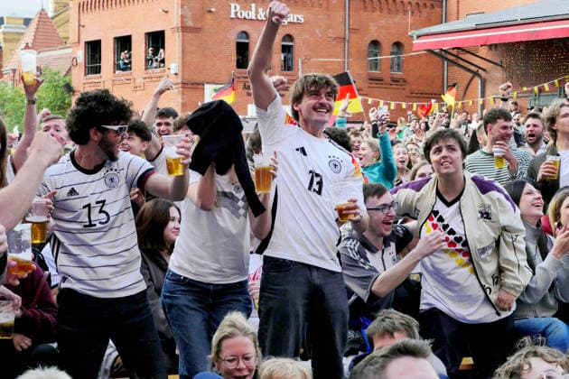 14 06 2026, Berlin Germany Public Viewing Mens World Cup in the Kulturbrauerei in Prenzlauer Berg
