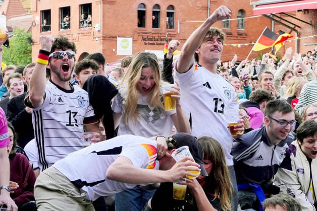 14 06 2026, Berlin Germany Public Viewing Mens World Cup in the Kulturbrauerei in Prenzlauer Berg