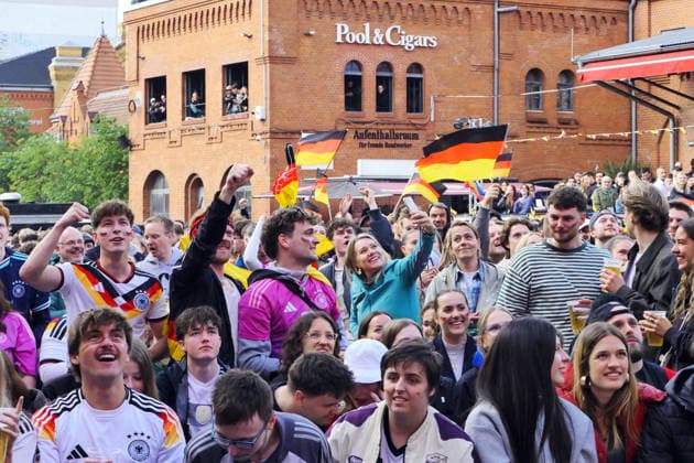 14 06 2026, Berlin Germany Public Viewing Mens World Cup in the Kulturbrauerei in Prenzlauer Berg