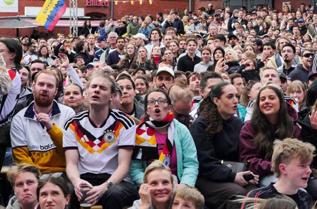 14 06 2026, Berlin Germany Public Viewing Mens World Cup in the Kulturbrauerei in Prenzlauer Berg