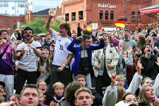14 06 2026, Berlin Germany Public Viewing Mens World Cup in the Kulturbrauerei in Prenzlauer Berg
