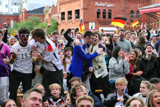 14 06 2026, Berlin Germany Public Viewing Mens World Cup in the Kulturbrauerei in Prenzlauer Berg