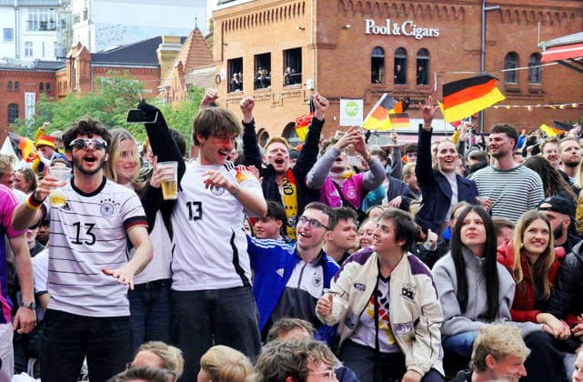 14 06 2026, Berlin Germany Public Viewing Mens World Cup in the Kulturbrauerei in Prenzlauer Berg