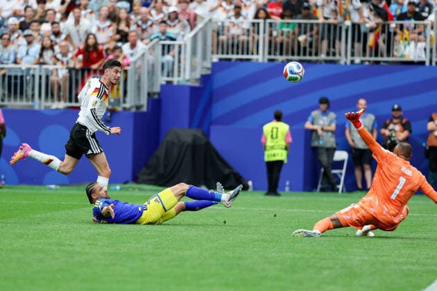 Kai Havertz Germany scores the team s seventh goal during the FIFA World Cup 2026 Group E match between Germany and Curacao at Houston Stadium on June 14, 2026 in Houston, United States Photo by Torbjorn Tande DeFodi Images