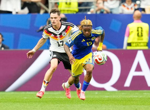 Florian Wirtz Germany, 17 vs Sontje Hansen Curacao, 12 USA, FIFA World Cup, Germany vs Curacao, Houston, 14 06 2026 USA, FIFA World Cup, Germany vs Curacao, Houston, 14 06 2026 Houston Copyright: xEibner-Pressefoto ScottxColemanx EP_SCN