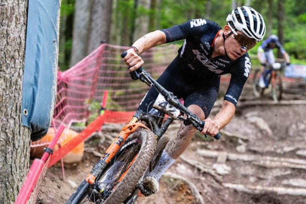 MOUNTAINBIKE - UCI MTB World Series LEOGANG,AUSTRIA,14.JUN.26 - CYCLING, MOUNTAIN BIKE - UCI Mountainbike World Cup, Cross-Country Olympic. Image shows Mathis Guay (FRA).  GEPAxpictures xJulioxArellano