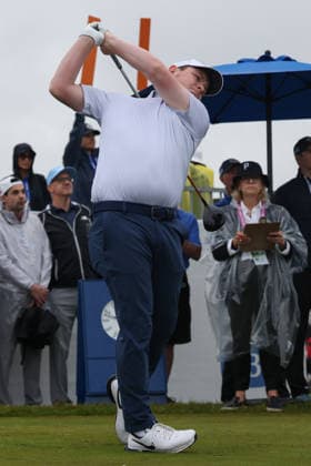 June 14, 2026: Robert MacIntyre tees off during the final round of the RBC Canadian Open held at TPC Toronto at Osprey Valley in Caledon Ontario, Canada. CSM PGA, Golf Herren 2026: RBC Canadian Open Jun 14  - ZUMAc04_ 20260614_zma_c04_026 Copyright: xDanielxLeax