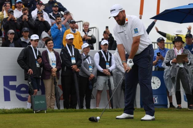 June 14, 2026: Shane Lowry of Ireland tees off during the final round of the RBC Canadian Open held at TPC Toronto at Osprey Valley in Caledon Ontario, Canada. CSM PGA, Golf Herren 2026: RBC Canadian Open Jun 14  - ZUMAc04_ 20260614_zma_c04_029 Copyright: xDanielxLeax