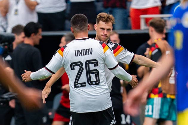 FIFA World Cup 2026, Group E, Match 1, Germany vs Curacao, 14 06 2026 at NRG Stadium in Houston, Texas Deniz Undav and Joshua Kimmich celebrate after the final whistle Copyright: xBahhoxKarax