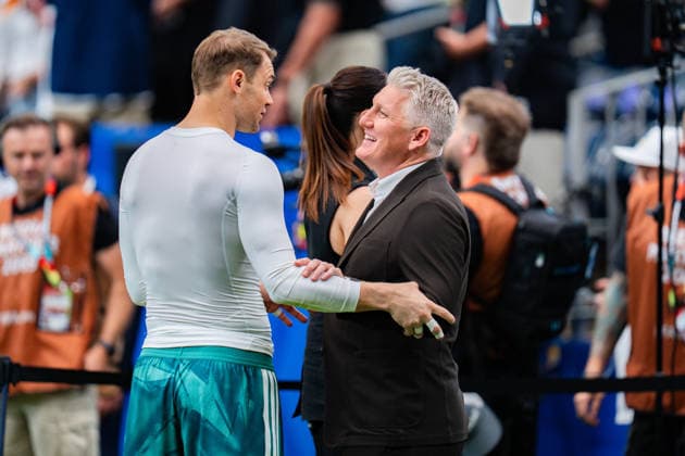 FIFA World Cup 2026, Group E, Match 1, Germany vs Curacao, 14 06 2026 at NRG Stadium in Houston, Texas Manuel Neuer Esther Sedlaczek and Bastian Schweinsteiger Copyright: xBahhoxKarax