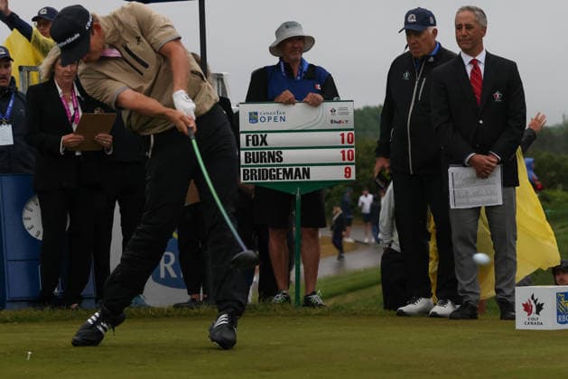 June 14, 2026: Jacob Bridgeman tees off during the final round of the RBC Canadian Open held at TPC Toronto at Osprey Valley in Caledon Ontario, Canada. CSM Caledon Canada - ZUMAc04_ 20260614_zma_c04_022 Copyright: xDanielxLeax