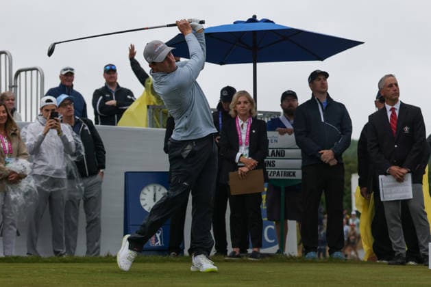 June 14, 2026: Viktor Hovland of Norway tees off during the final round of the RBC Canadian Open held at TPC Toronto at Osprey Valley in Caledon Ontario, Canada. CSM Caledon Canada - ZUMAc04_ 20260614_zma_c04_027 Copyright: xDanielxLeax