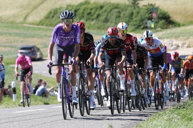 14 06 2026 Leuggern AG , SWITZERLAND, Cycling 62 GP Gippingen Xavier Finlay Pickering GBR Team Jaco Alula Julian Alaphilippe FRA Team Tudor Pro Cycling