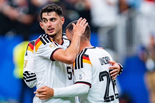 FIFA World Cup 2026, Group E, Match 1, Germany vs Curacao, 14 06 2026 at NRG Stadium in Houston, Texas Goal for 6 1 by Deniz Undav here with Toni Rüdiger Aleksandar Pavlovic and Nico Schlotterbeck Copyright: xBahhoxKarax