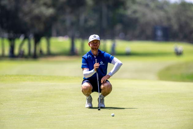 International Series Morocco Golf tournament Scott Vincent of Zimbabwe looks at his putt during the final round of the International Series Morocco Golf tournament in Rabat, Morocco, 14 June 2026. Rabat Morocco  Copyright: xJALALxMORCHIDIx
