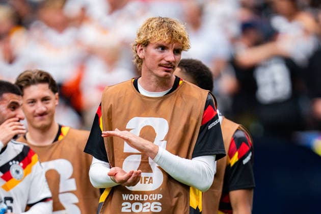 FIFA World Cup 2026, Group E, Match 1, Germany vs Curacao, 14 06 2026 at NRG Stadium in Houston, Texas Cheers after the final whistle from Nick Woltemade and Kai Havertz Deniz Undav Copyright: xBahhoxKarax