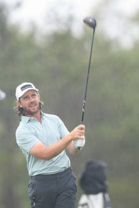 CALEDON, ON - JUNE 14: Tommy Fleetwood of England plays his shot from the second tee during the final round of the RBC Canadian Open 2026 at TPC Toronto at Osprey Valley North Course on June 14, 2026 in Caledon, Ontario. (Photo by Julian Avram Icon Sportswire) GOLF: JUN 14 PGA, Golf Herren RBC Canadian Open EDITORIAL USE ONLY Icon2606140001