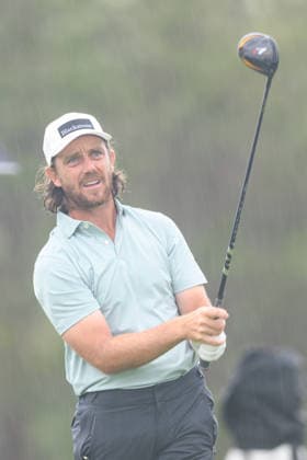 CALEDON, ON - JUNE 14: Tommy Fleetwood of England plays his shot from the second tee during the final round of the RBC Canadian Open 2026 at TPC Toronto at Osprey Valley North Course on June 14, 2026 in Caledon, Ontario. (Photo by Julian Avram Icon Sportswire) GOLF: JUN 14 PGA, Golf Herren RBC Canadian Open EDITORIAL USE ONLY Icon2606140002