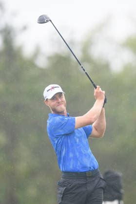 CALEDON, ON - JUNE 14: Jesper Svensson of Sweden plays his shot from the second tee during the final round of the RBC Canadian Open 2026 at TPC Toronto at Osprey Valley North Course on June 14, 2026 in Caledon, Ontario. (Photo by Julian Avram Icon Sportswire) GOLF: JUN 14 PGA, Golf Herren RBC Canadian Open EDITORIAL USE ONLY Icon2606140004