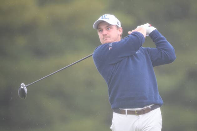 CALEDON, ON - JUNE 14: Bud Cauley of the United States plays his shot from the 9th tee during the final round of the RBC Canadian Open 2026 at TPC Toronto at Osprey Valley North Course on June 14, 2026 in Caledon, Ontario. (Photo by Julian Avram Icon Sportswire) GOLF: JUN 14 PGA, Golf Herren RBC Canadian Open EDITORIAL USE ONLY Icon2606140017