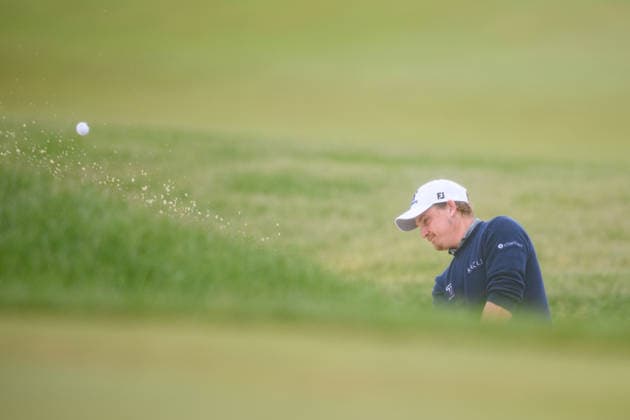 CALEDON, ON - JUNE 14: Bud Cauley of the United States plays a shot on the 9th hole during the final round of the RBC Canadian Open 2026 at TPC Toronto at Osprey Valley North Course on June 14, 2026 in Caledon, Ontario. (Photo by Julian Avram Icon Sportswire) GOLF: JUN 14 PGA, Golf Herren RBC Canadian Open EDITORIAL USE ONLY Icon2606140021