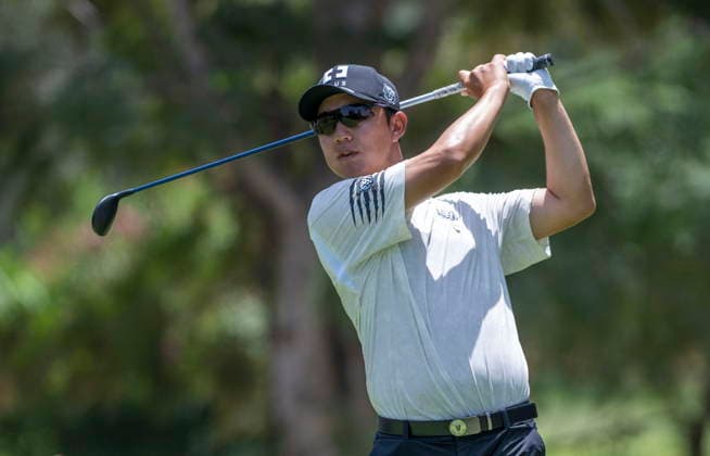 International Series Morocco Golf tournament Younghan Song from South Korea plays a shot during the final round of the International Series Morocco Golf tournament in Rabat, Morocco, 14 June 2026. Rabat Morocco  Copyright: xJALALxMORCHIDIx