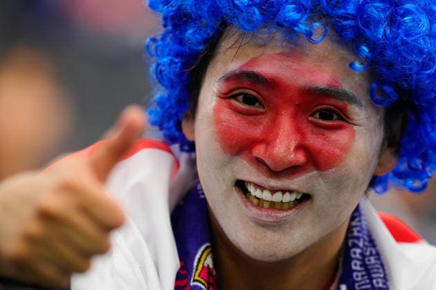 Netherlands v Japan - FIFA World Cup, WM, Weltmeisterschaft, Fussball 2026 - Group F ARLINGTON, UNITED STATES - JUNE 14: Supporter of Japan poses for the photo prior to 2026 FIFA World Cup First Stage Group F match between Netherlands and Japan at Dallas Stadium in Arlington, Texas, United States on June 14, 2026. Jose Hernandez Anadolu Texas United States. Editorial use only. Please get in touch for any other usage.  Copyright: x2026xAnadoluxJosexHernandezx