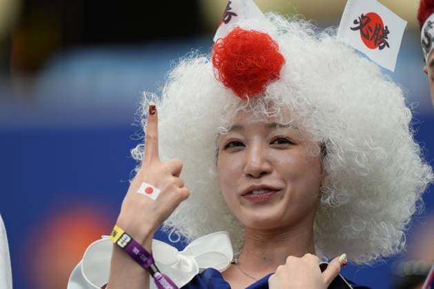 Japan fans in the stands Netherlands v Japan, 2026 FIFA World Cup, WM, Weltmeisterschaft, Fussball Group F, Football, Dallas Stadium, Arlington, Texas, USA - 14 Jun 2026Arlington Dallas Stadium Texas (TX) United States of America EDITORIAL USE ONLY No use with unauthorised audio, video, data, fixture lists, club league logos or live services. Online in-match use limited to 120 images, no video emulation. No use in betting, games or single club league player publications.  Copyright: xIsmaelxAdnan Shutterstockx 16927680f