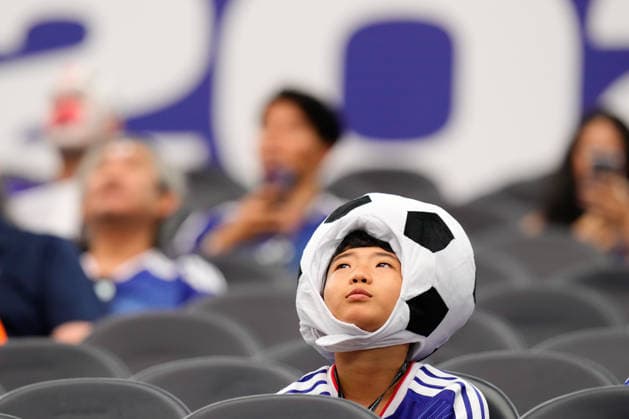 June 14, 2026, Dallas, Texas, United States: Supporter of Japan is seen during the FIFA World Cup, WM, Weltmeisterschaft, Fussball 2026 Group F match between Netherlands and Japan at Dallas Stadium on June 14, 2026 in Dallas, Texas. Netherlands V Japan: Group F - FIFA World Cup 2026  - ZUMAa181 20260614_zaa_a181_143 Copyright: xJosexBretonx