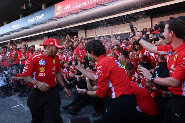 44 Lewis Hamilton GBR Scuderia Ferrari HP ITA Ferrari SF 26 winner of the Barcelona Catalunya during the Formula 1 Grand Prix of Barcelona Catalunya 2026 Race at Circuit de Catalunya in Barcelona on June 14, 2026 in Barcelona Photo by Philippe Nanchino Eurasia Sport Images Barcelona Circuit de Barcelona Catalunya Spain Copyright: x x2026xEurasiaxSportxImagesx jp-en-EuSpIm-MPS_PPN_GP_F1_Barcelona_14Jun2026_BC109