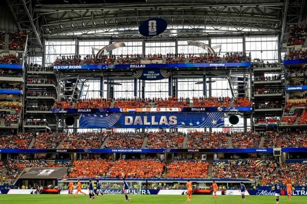 DALLAS overview of the stadium during the Netherlands vs Japan match at the 2026 World Cup at AT T Stadium on June 14, 2026, in Dallas, United States Photo by Stefan Koops EYE4IMAGES DeFodi Images