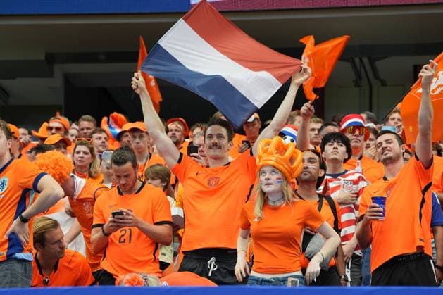 A general view of Netherland fans in the stands Netherlands v Japan, 2026 FIFA World Cup, WM, Weltmeisterschaft, Fussball Group F, Football, Dallas Stadium, Arlington, Texas, USA - 14 Jun 2026Arlington Dallas Stadium Texas (TX) United States of America EDITORIAL USE ONLY No use with unauthorised audio, video, data, fixture lists, club league logos or live services. Online in-match use limited to 120 images, no video emulation. No use in betting, games or single club league player publications.  Copyright: xIsmaelxAdnan Shutterstockx 16927680ai