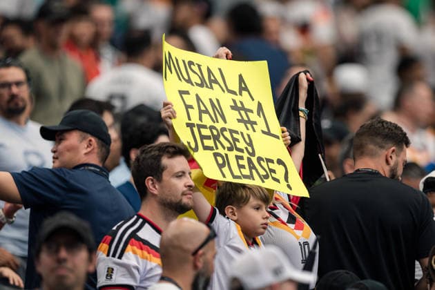 June 14, 2026: Germany fans support their team during the FIFA World Cup, WM, Weltmeisterschaft, Fussball 2026 Group E between Germany and CuraÂao at Houston Stadium in Houston, Texas, USA, on June 14, 2026. World Cup 2026: Germany 7:1 CuraÂAo  - ZUMAp213 20260614_znp_p213_015 Copyright: xLynnxPenningtonx
