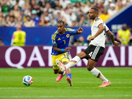 Juninho Bacuna Curacao, 7 vs Jonathan Tah Germany, 4 USA, FIFA World Cup, Germany vs Curacao, Houston, 14 06 2026 USA, FIFA World Cup, Germany vs Curacao, Houston, 14 06 2026 Houston Copyright: xEibner-Pressefoto ScottxColemanx EP_SCN