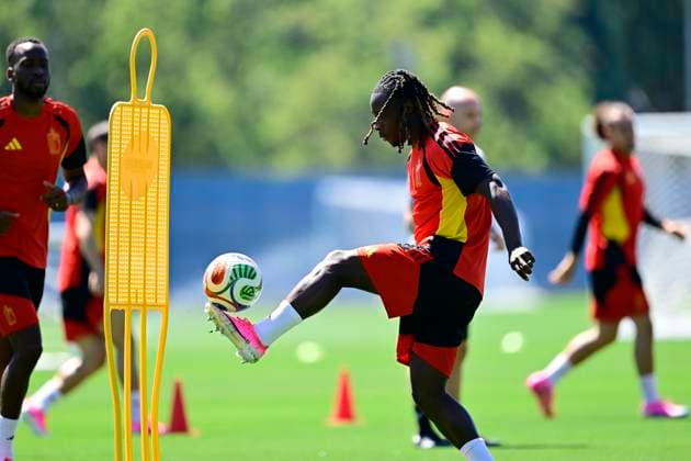 Belgian national football team - FIFA World Cup, WM, Weltmeisterschaft, Fussball 2026 - media activities 14 06 2026 RENTON, UNITED STATES OF AMERICA - JUNE 14 : Doku Jeremy forward of Belgium pictured during a training session of the Belgian national football team during the FIFA World Cup 2026 on June 14, 2026 in Renton, United States of America, 14 06 2026 Renton United States of America  Copyright: xJanxDexMeuleneirx