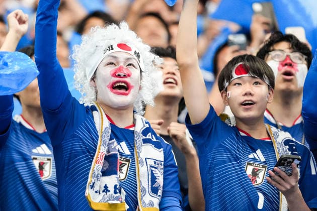 Fans of Japan during a FIFA Men’s World Cup 2026 Group Stage football match between Netherlands and Japan at Dallas Stadium, in East Rutherford on June 14th 2026 (Photo by Alexandra Fechete SPP)  Copyright: xAlexandraxFechete SPPx Sportspressphoto_SPR166496
