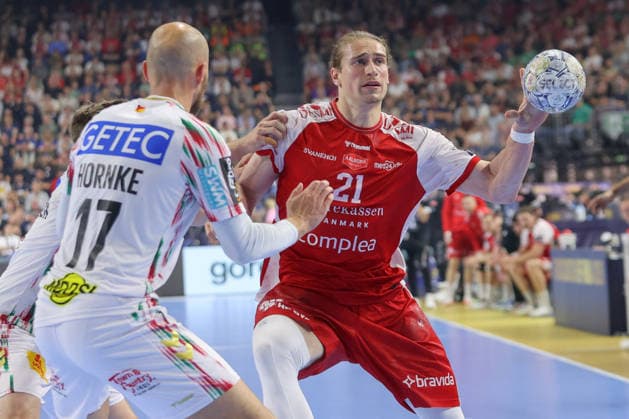 14 06 2026, xtgx, Handball, EHF Champions League match for 3rd place, Aalborg Handbold SC Magdeburg v l Juri Knorr Aalborg, 21 Koeln