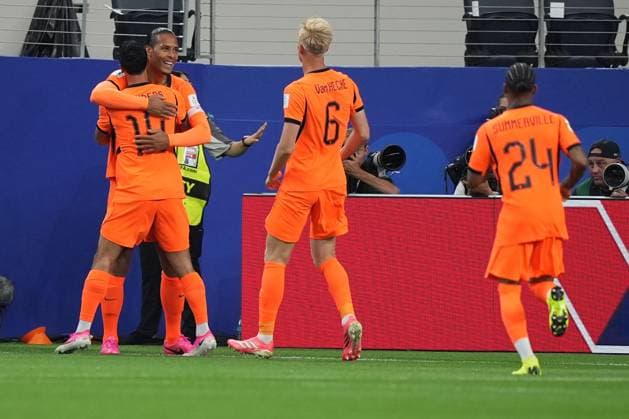 Virgil van Dijk of Netherlands celebrates scoring to make it 1-0 Netherlands v Japan, 2026 FIFA World Cup, WM, Weltmeisterschaft, Fussball Group F, Football, Dallas Stadium, Arlington, Texas, USA - 14 Jun 2026Arlington Dallas Stadium Texas (TX) United States of America EDITORIAL USE ONLY No use with unauthorised audio, video, data, fixture lists, club league logos or live services. Online in-match use limited to 120 images, no video emulation. No use in betting, games or single club league player publications.  Copyright: xIsmaelxAdnan Shutterstockx 16927680bk