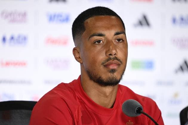 Belgian national football team - 2026 FIFA World Cup, WM, Weltmeisterschaft, Fussball - media activities 14 06 2026 SEATTLE, UNITED STATES OF AMERICA - JUNE 14 : Tielemans Youri midfielder of Belgium pictured during a press conference, PK, Pressekonferenz at the Lumen Field Stadium prior to the Belgium vs Egypt match during the 2026 FIFA World Cup on June 14, 2026 in Seattle, United States of America, 14 06 2026 Seattle United States of America  Copyright: xNicoxVereeckenx
