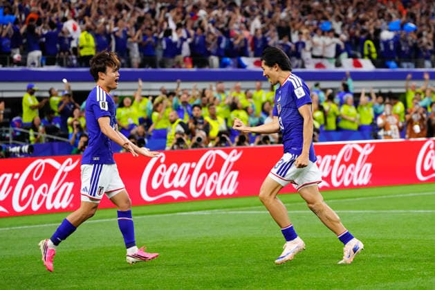 Netherlands v Japan: Group F - FIFA World Cup, WM, Weltmeisterschaft, Fussball 2026 Keito Nakamura of Japan celebrates a goal during the FIFA World Cup 2026 Group F match between Netherlands and Japan at Dallas Stadium on June 14, 2026 in Dallas, Texas. Dallas TX United States  Copyright: xJosexBretonx originalFilename:bretonhernandez-netherla260614_npGaI.jpg