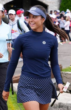 MIDLAND, MI - JUNE 14: PGA, Golf Herren golfer Yana Wilson walks to the 18th green on June 14, 2026, during the final round of the LPGA, Golf Damen Dow Championship at Midland Country Club in Midland, Michigan. (Photo by Brian Spurlock Icon Sportswire) GOLF: JUN 14 LPGA Dow Championship EDITORIAL USE ONLY Icon260614101