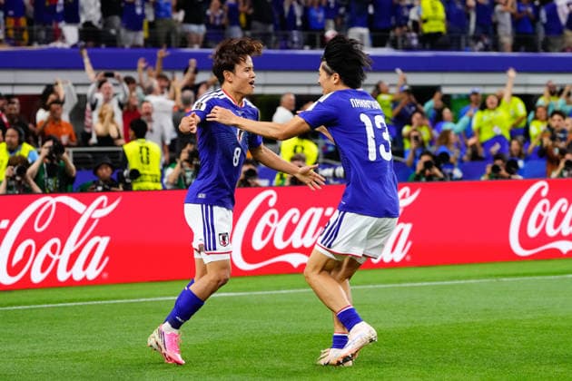 June 14, 2026, Dallas, Texas, United States: Keito Nakamura of Japan celebrates a goal during the FIFA World Cup, WM, Weltmeisterschaft, Fussball 2026 Group F match between Netherlands and Japan at Dallas Stadium on June 14, 2026 in Dallas, Texas. Netherlands V Japan: Group F - FIFA World Cup 2026  - ZUMAa181 20260614_zaa_a181_225 Copyright: xJosexBretonx