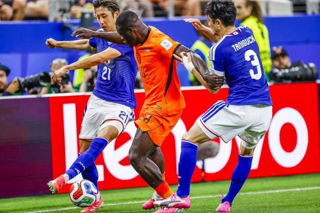DALLAS, 14-06-2026, Dallas AT&T Stadium, World Cup 2026 Match between Netherlands and Japan. Picture shows Netherlands player Brian Brobby Netherlands - Japan (World Cup 2026)  x204366567x Copyright: