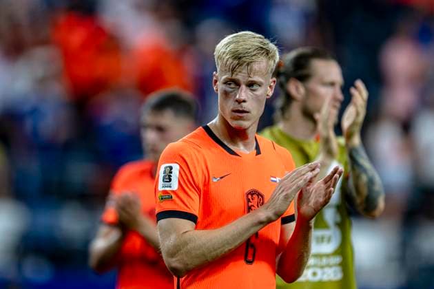 DALLAS Jan Paul van Hecke or the Netherlands during the Netherlands vs Japan at the 2026 World Cup at AT T Stadium on June 14, 2026, in Dallas, United States Photo by Stefan Koops EYE4IMAGES DeFodi Images