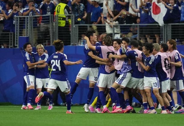 Daichi Kamada Japan scores and celebrates his teams second goal during Netherlands and Japan, Group F FIFA World Cup 2026, Dallas Stadium, Arlington, United States on June 14, 2026 Thor Wegner DeFodi Images Photo by DeFodi Images
